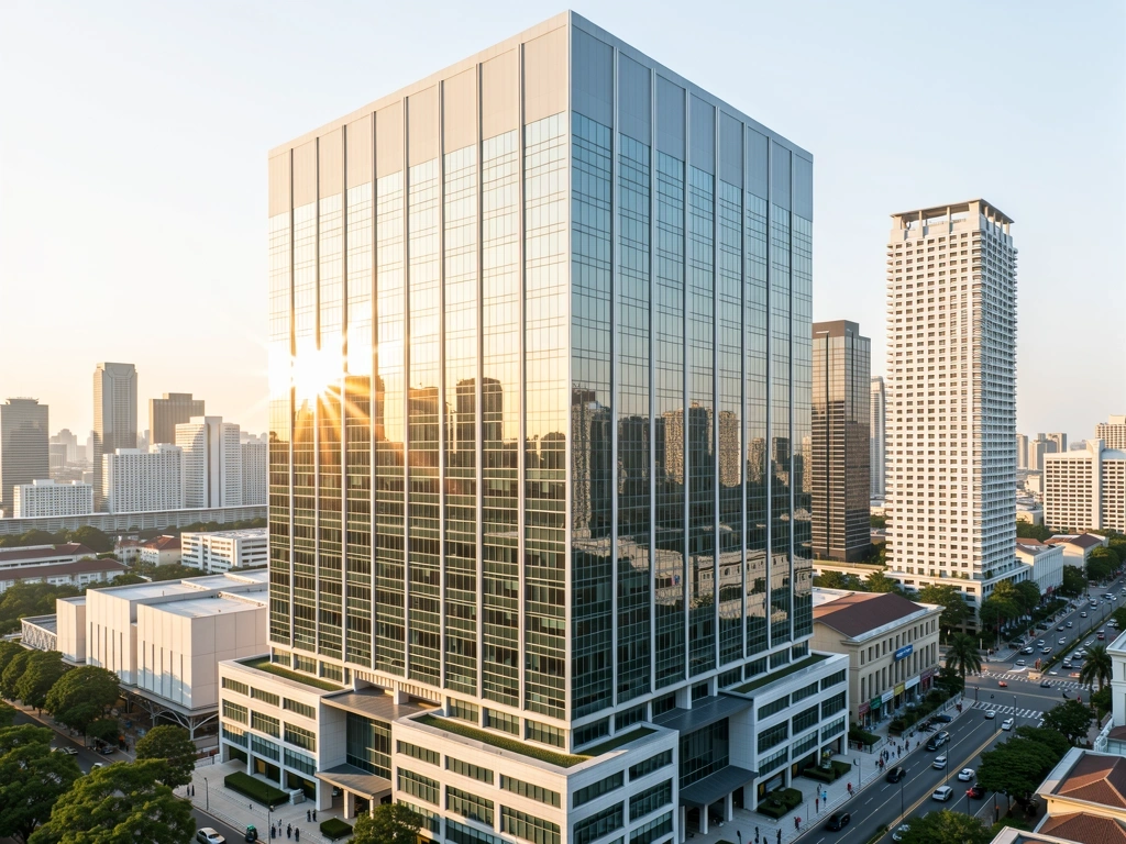 Professional architectural view of Singapore business hub